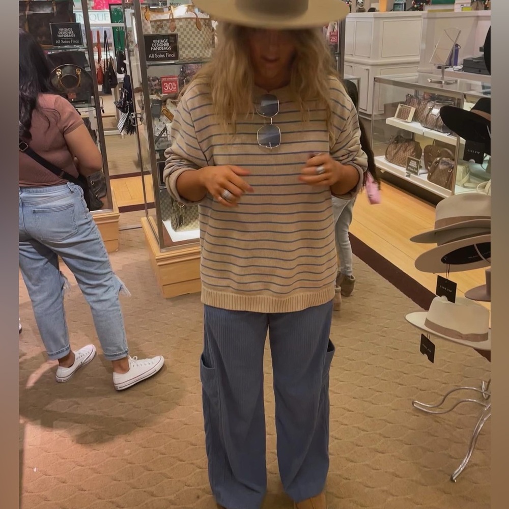 Baggy soft corduroy pants